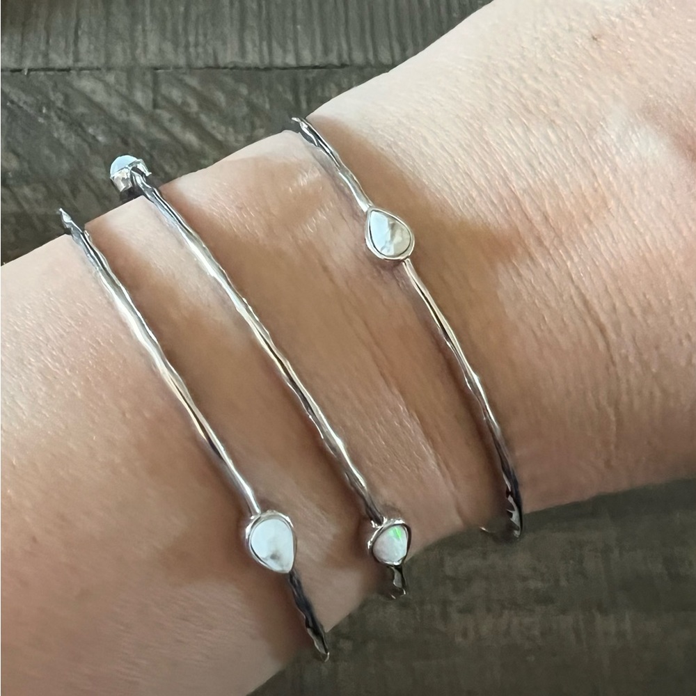Kendra Scott Silver Bangle Set - image 2